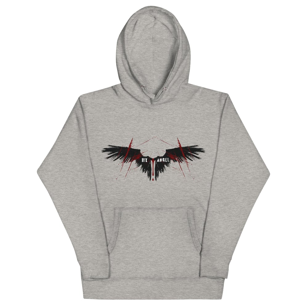 Image of My angel black wings officially licensed under your scars Unisex Hoodie