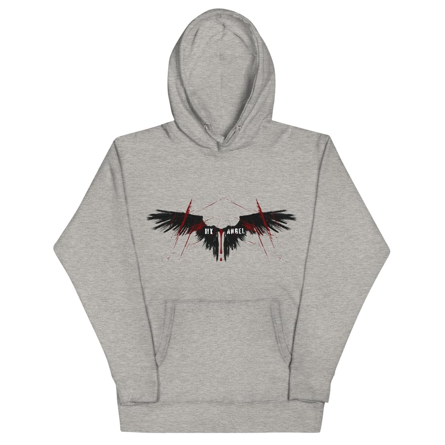 Image of My angel black wings officially licensed under your scars Unisex Hoodie
