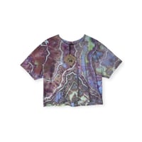 Image 1 of S Crop Tee in Earthy Geode Ice Dye