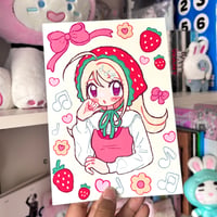 Image 1 of Strawberry Kaede A5 print