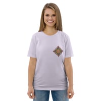 Image 4 of SunFlower Light Purple Unisex Organic Cotton T-shirt