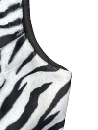 Image 2 of Faux Fur Zebra Top 14/16