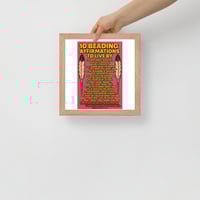 Image 6 of Beading Affirmations Framed poster