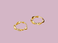 Image 1 of Isabelle Gold Twist Hoop