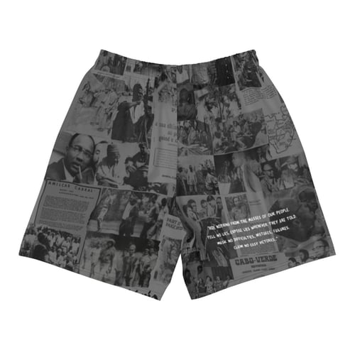 Image of The Rebel Daily News Black Athletic Shorts