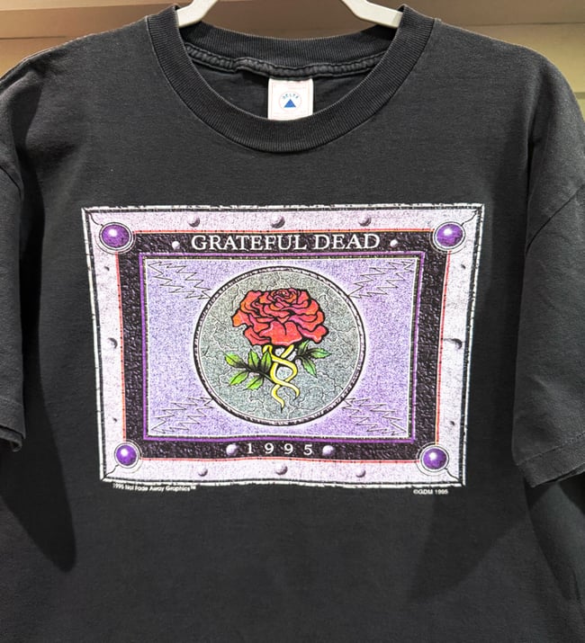 Grateful Dead 1995 Plaque T-Shirt - Size L