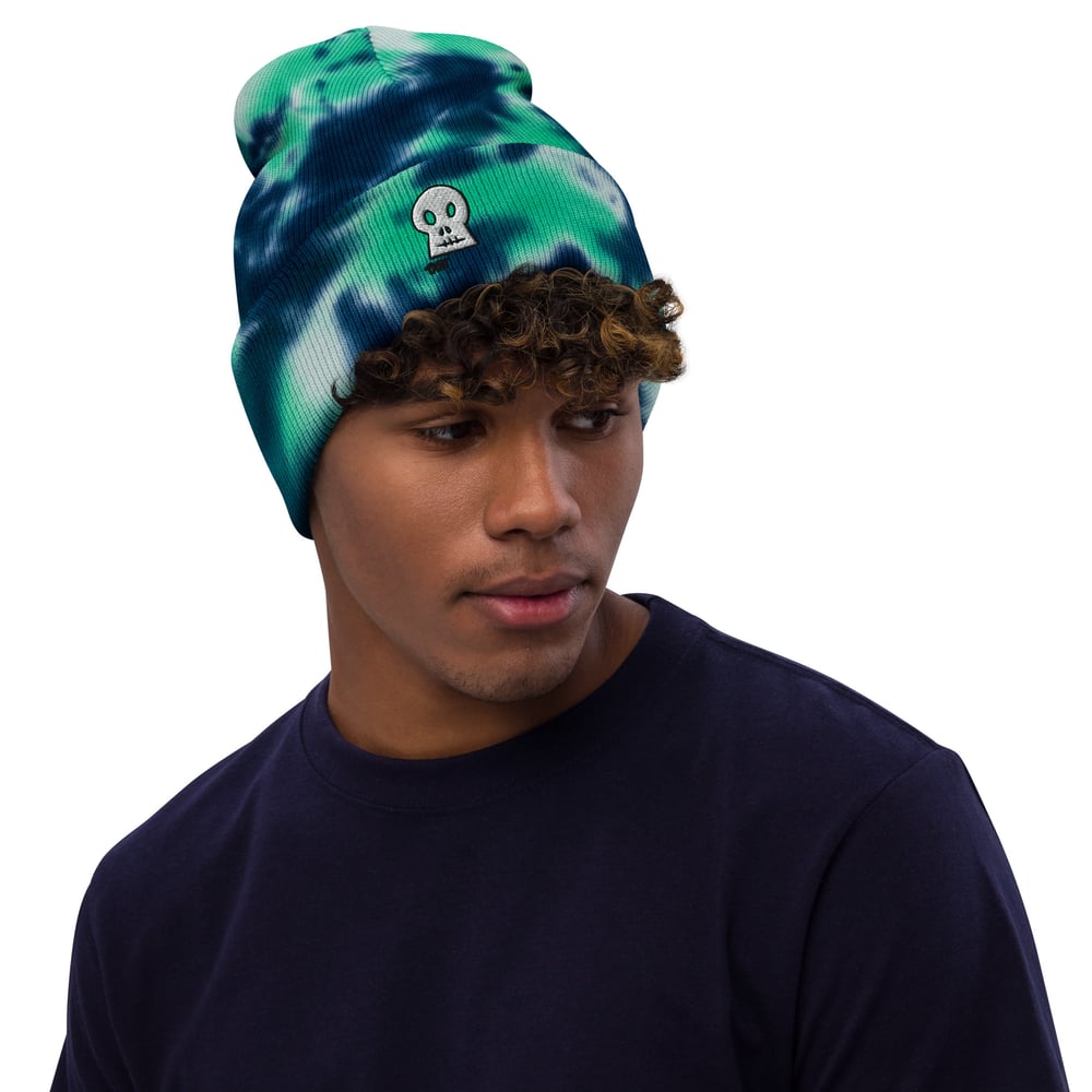 Tart Skull Tie-dye beanie