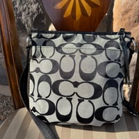 Image 2 of Coach Signature Stripe Crossbody 