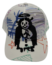 Image 1 of 1of1 DRAWING UPCYCLED ANGEL LOGO HAT S/S ‘26 