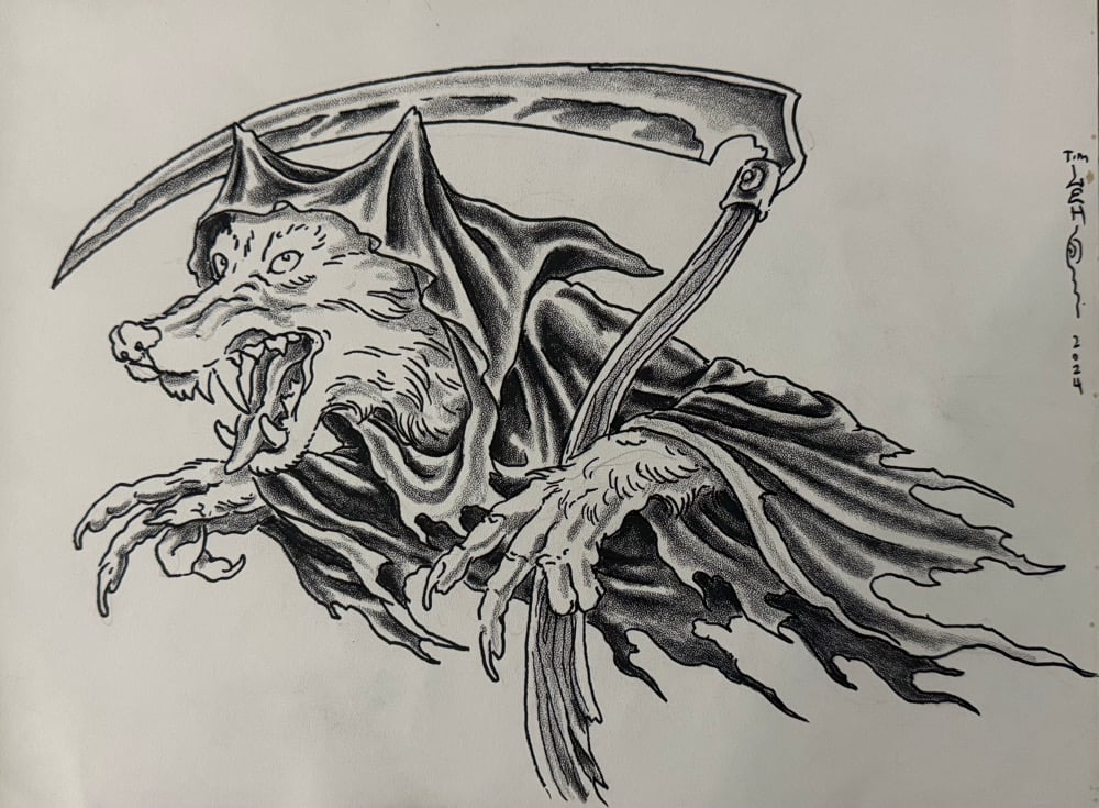 Image of Tim Lehi “Reapers & Wolves #19” Original Art