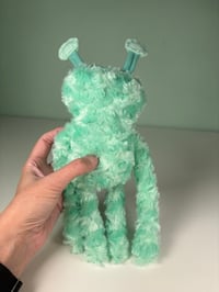 Image 4 of Soft Weighted Happy Alien - Mint Green