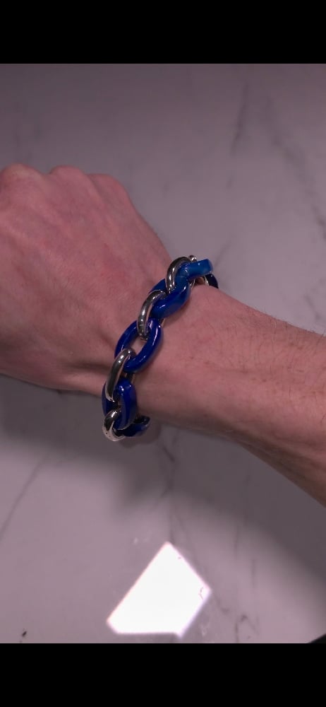 Image of Lapis Link Bracelet 