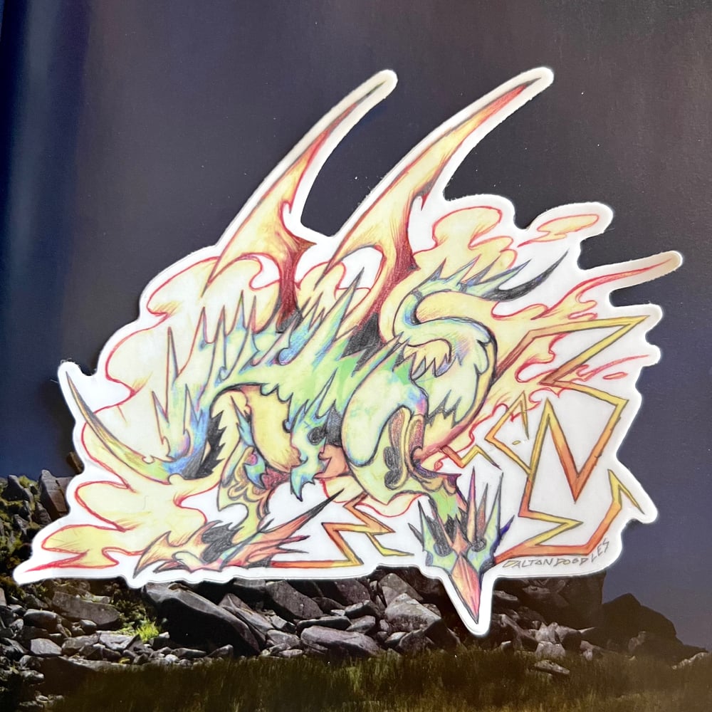 Image of Steadfast Storm Dragon Sticker
