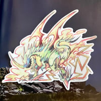 Steadfast Storm Dragon Sticker