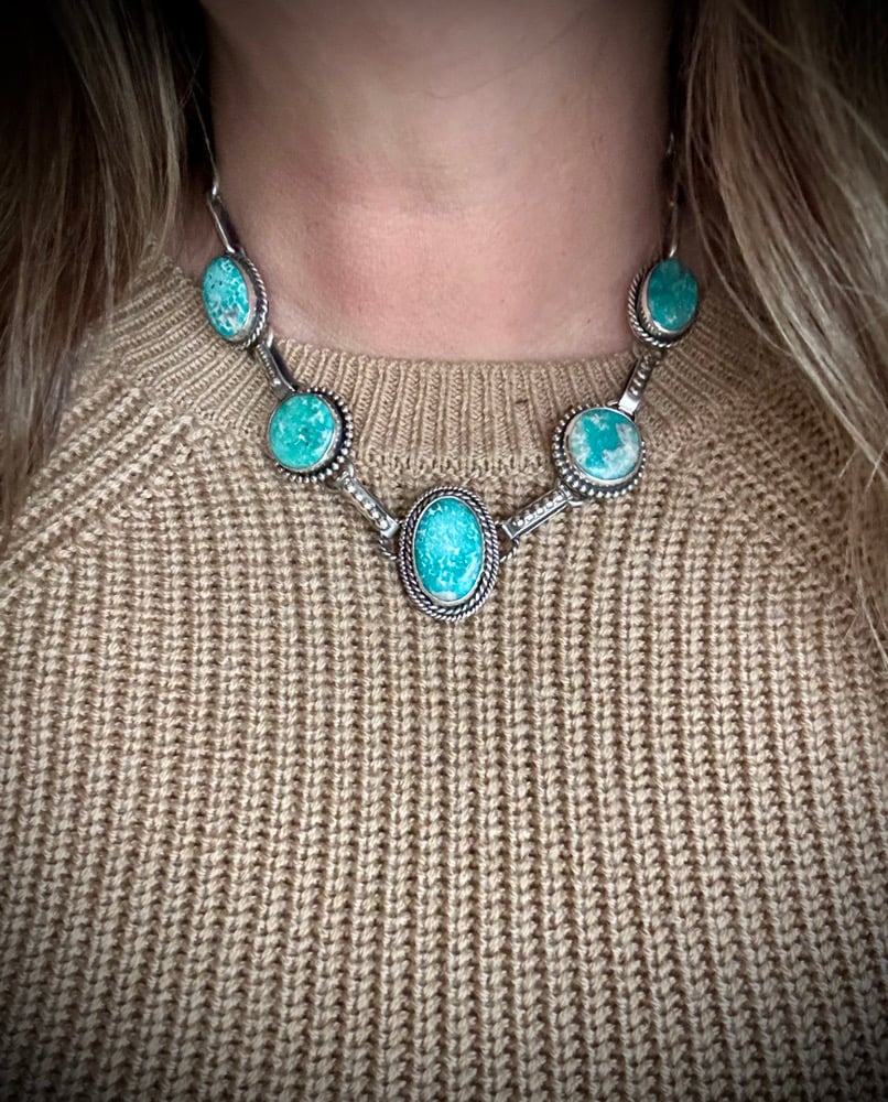 Image of White Water Turquoise Choker