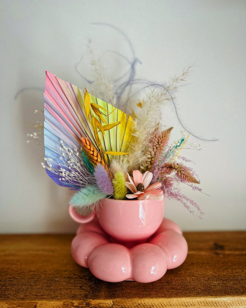 Tea Cup & Saucer Flower Arrangement