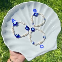 Image of Evil Eye Pearl Bracelets
