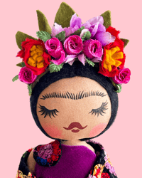 Image 1 of RESERVED FOR GRIETJE FRIDA INSPIRED ART DOLL SMALL