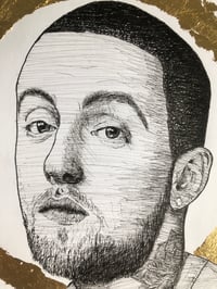 Image 2 of Mac Miller Halo (original drawing)