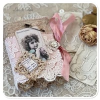 Image 3 of Vintage style snippet book with a touch of pink