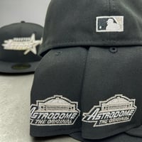 Image 3 of New Era 59Fifty Black/ Metallic Silver Astros 