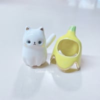 Image 2 of Banana Cat Ceramic Figurine 3 