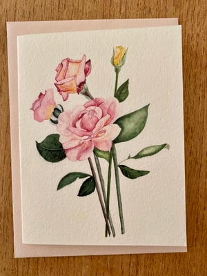 Image of Rose Bouquet Greeting Card