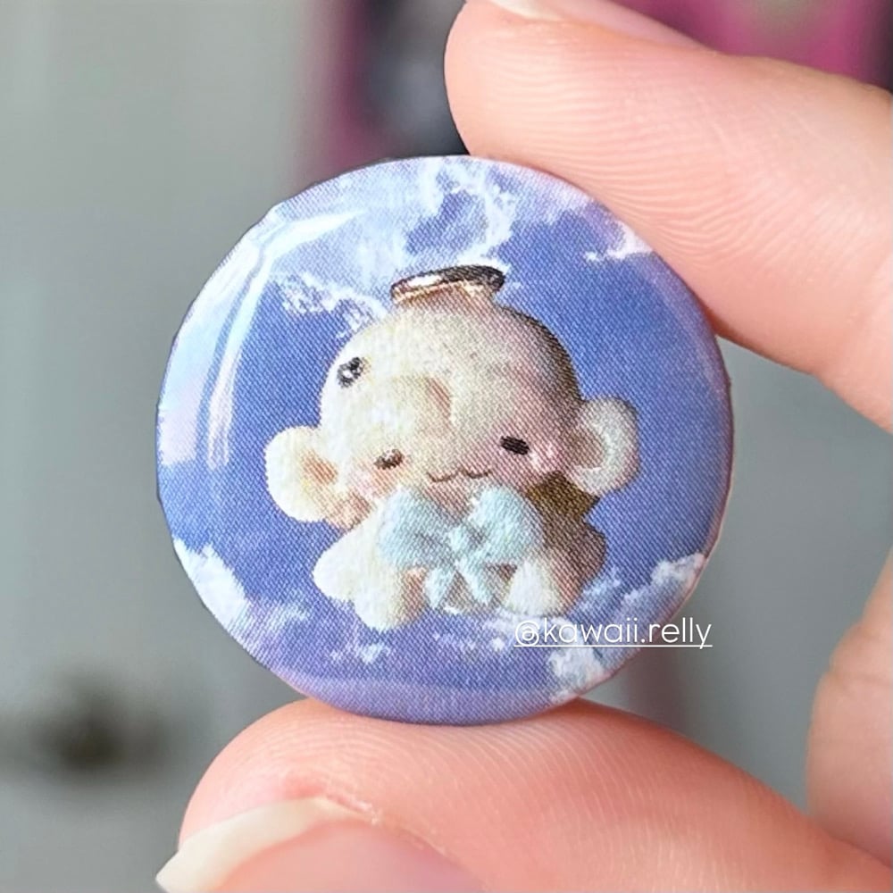 Image of Good vs Bad momo - button pin