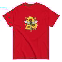Image 2 of Unisex classic tee, Sunflower Dragonfly Bouquet Tee