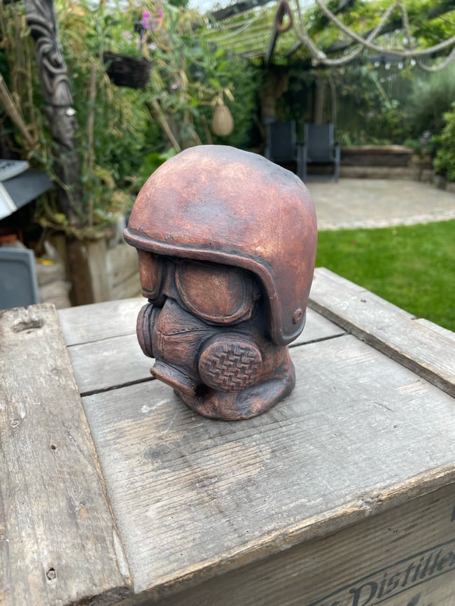 Top fuel dragster helmet mug 