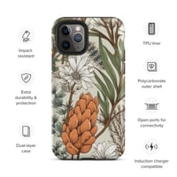 Image 5 of Art Nouveau Inspired Light and Airy Boho Floral Sketch Tough Case for iPhone®