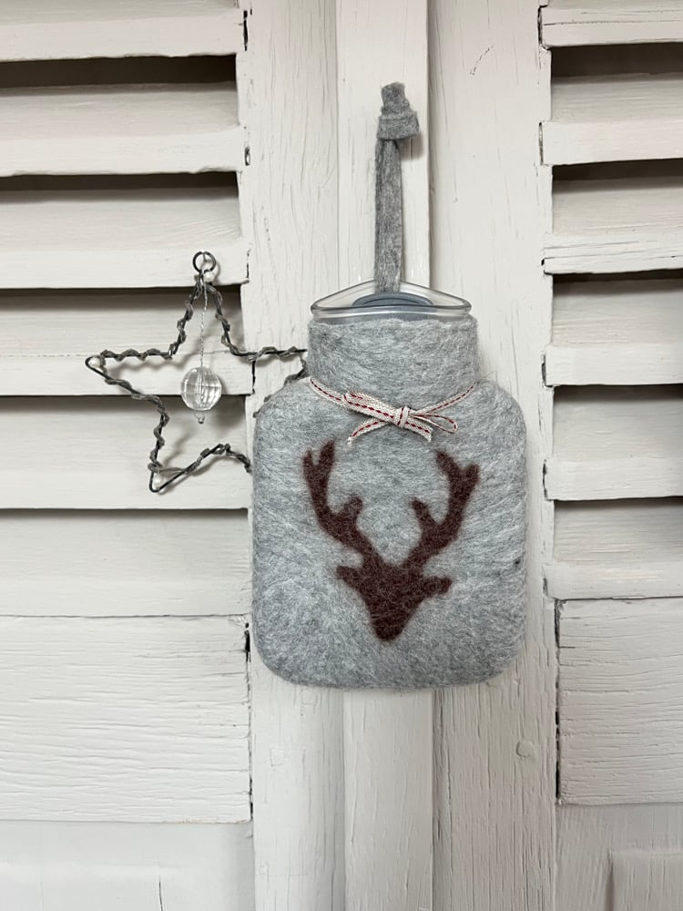 Image of Mini Bouillotte Laine Mérinos: Cerf