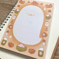 Image 2 of Pumpkin Ghost Memo Pad