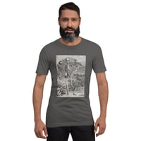 Image 21 of Antique Anatomical Illustration Human Skeleton and Landscape Unisex t-shirt