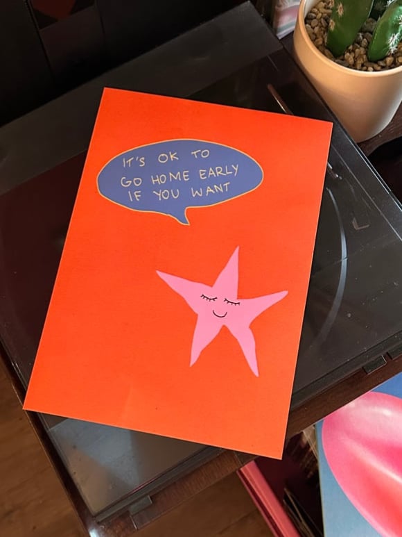 Image of It's Ok to Go Home Early If You Want A4 Print