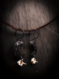 Image 4 of stippled moon dangles