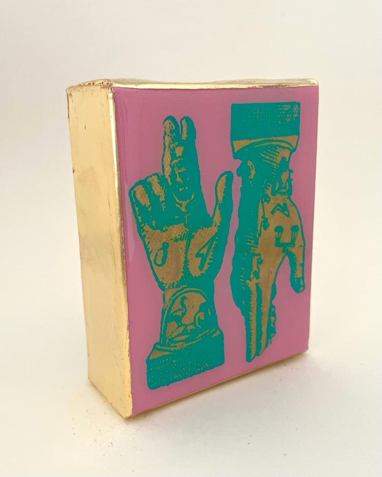 Image of Votive Hands Pink/Aqua