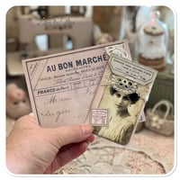 Image 16 of Vintage French envelope of lace samples and booklet