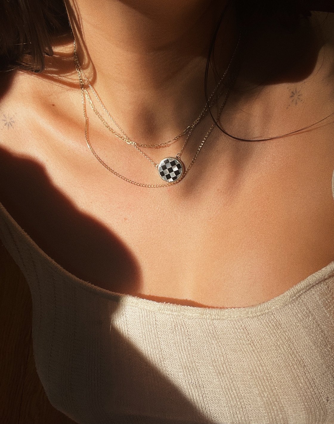 Image of Checkered Necklace