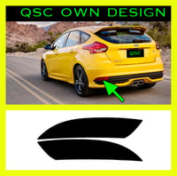 Image 2 of X2 Ford Focus Mk3.5 Rear Reflector Overlay Sticker Decal