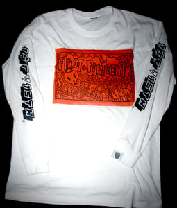 Image of White 1st & 15th Long Sleeve Work Tee