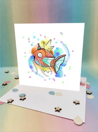 Magikarp Birthday Celebration Card