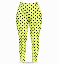 Polka legging Neon/Black