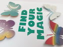 April 14th - find your magic - Butterfly quote art