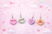 Image 2 of Conversation Heart Earrings 