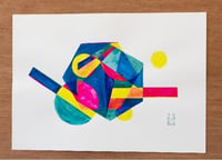 Image 3 of PEINTURE " COMPOSITION GÉOMÉTRIQUE "