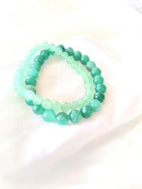 Image 2 of Green bracelet stack 