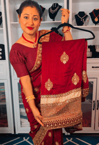 VSS 3032 Maroon_Soft Vichita Silk Saree 