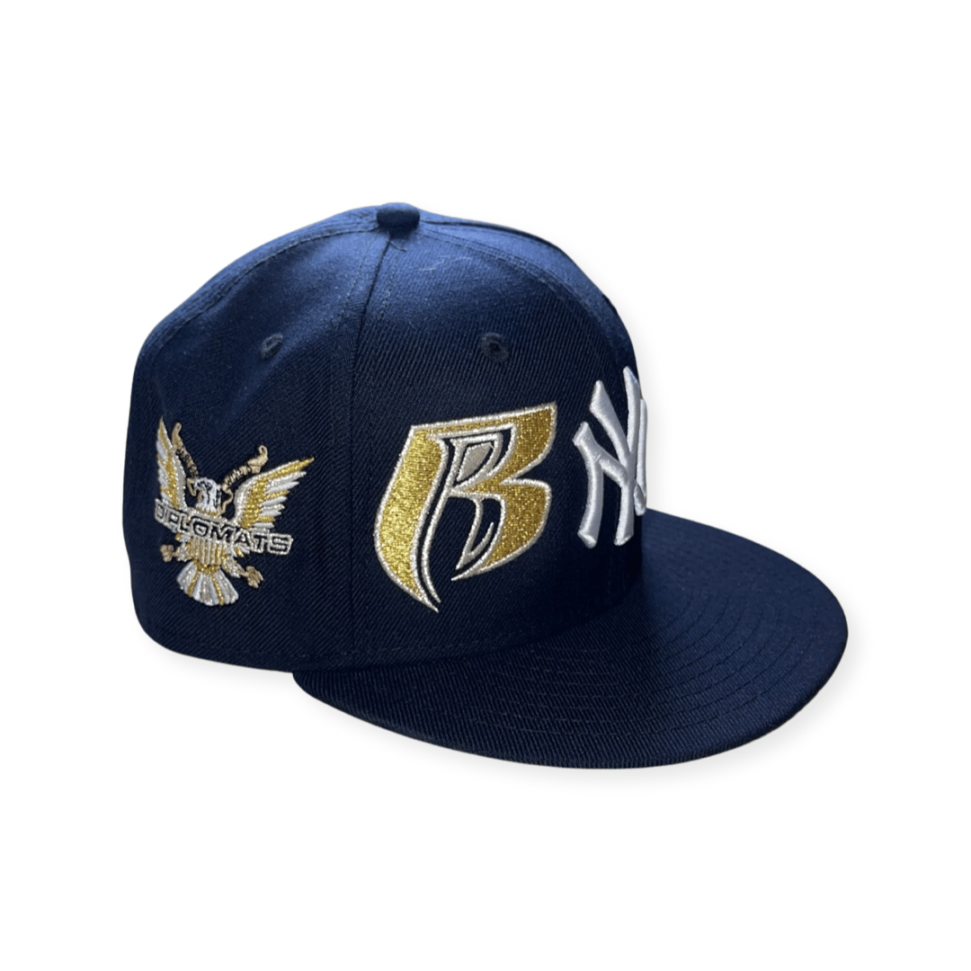 Ny yankees metallic embroidery baseball cap shop