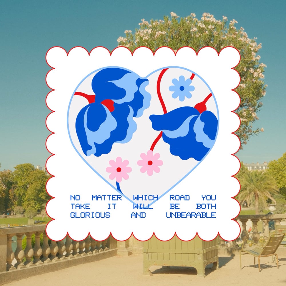Image of NO MATTER WHICH ROAD STICKER
